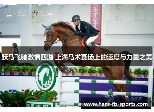 跃马飞驰激情四溢 上海马术赛场上的速度与力量之美